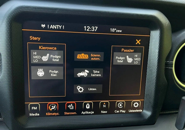 Jeep Wrangler cena 275000 przebieg: 20000, rok produkcji 2021 z Strzyżów małe 232